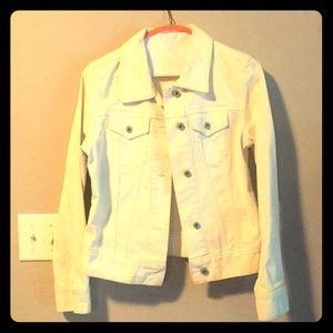 White denim jacket